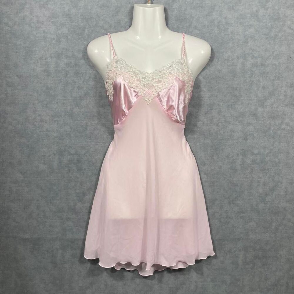 Vintage coquette pink lace lingerie